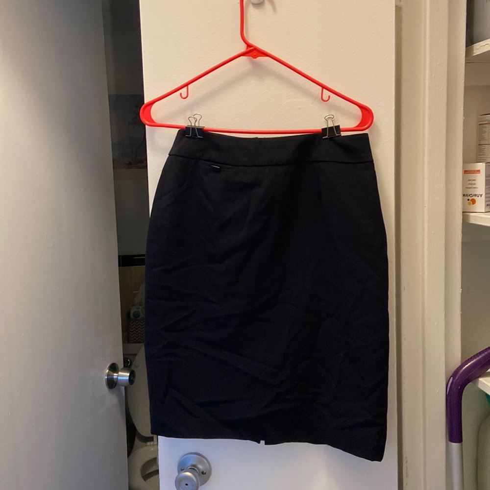 Calvin Klein Black Suit Pencil Skirt